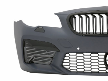 Front Bumper With Central Grilles suitable for BMW F10 F11 5 Series (2011-2017) M5 2020 Style