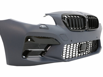 Front Bumper With Central Grilles suitable for BMW F10 F11 5 Series (2011-2017) M5 2020 Style