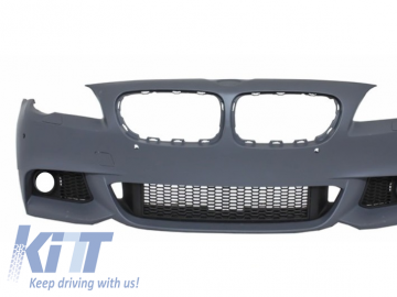 Front Bumper Without Fog Lamps with Rear Bumper suitable for BMW F11 Touring 5 Series (2011+) M-Technik Design