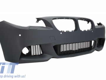 Front Bumper Without Fog Lamps with Rear Bumper suitable for BMW F10 5 Series (2011+) M-Technik Design