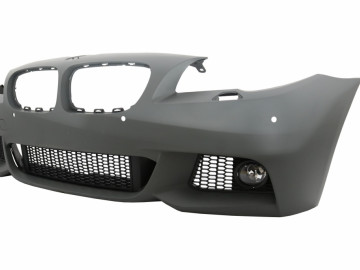 Front Bumper and Rear Bumper with Central Grilles Kidney suitable for BMW 5 Series F10 (2011-2013) M-Technik Design