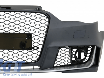 Front Bumper suitable for AUDI A3 8V (2012-2015) Sedan/ Saloon / Convertible RS3 Brilliant Black Design