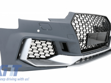 Front Bumper suitable for AUDI A4 B9 8W Limousine Avant (2016-Up) Quattro RS4 Design