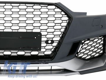 Front Bumper suitable for AUDI A4 B9 8W Limousine Avant (2016-Up) Quattro RS4 Design