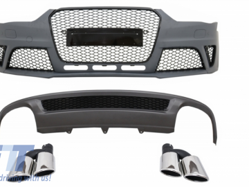 Front Bumper suitable for AUDI A3 8P 8PA Facelift (2009-2012) RS3 Design With Fog Ligts