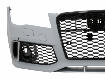 Front Bumper suitable for Audi A7 4G Pre-Facelift (2010-2014) RS7 Design With Grille