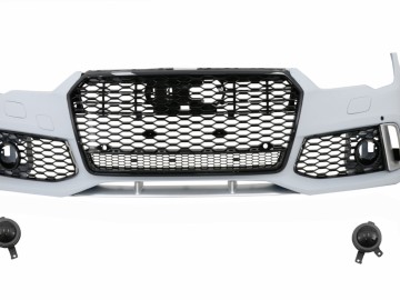 Front Bumper suitable for Audi A7 4G Facelift (2015-2018) RS7 Design With Grille