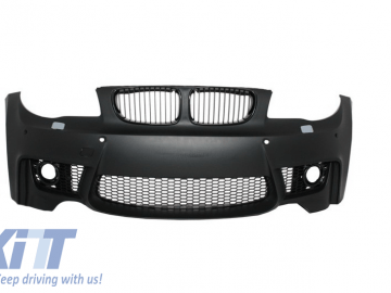 Front Bumper suitable for BMW 1'er E81/E82 E87/E88 (2004-2011) 1M Design with SRA Without Fog Ligts