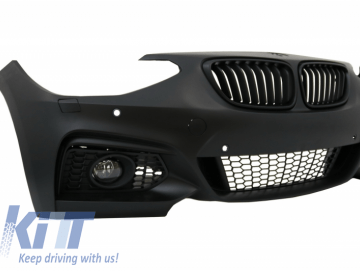 Front Bumper suitable for BMW 1 Series F20 F21 (2011-08.2014) With Fog Lights M2 M235 Design