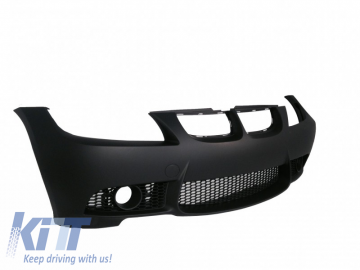 Front Bumper suitable for BMW 3 Series E90 Sedan E91 Touring (04-08) (Non LCI) M3 Design with Fog Lights Smoke