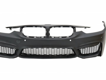 Front Bumper suitable for BMW 3 Series F30 F31 Non LCI & LCI (2011-2018) M3 Sport EVO Design with Kidney Grilles Double Stripe