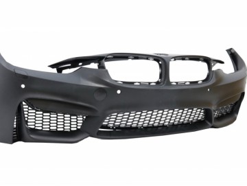 Front Bumper suitable for BMW 3 Series F30 F31 Non LCI & LCI (2011-2018) M3 Sport EVO Design with Kidney Grilles Double Stripe