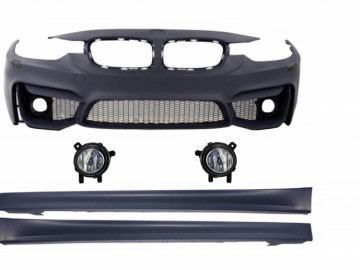 Front Bumper suitable for BMW 3 Series F30 F31 (2011-up) with Fog Lamps and Side Skirts M3 Design