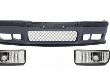 Front Bumper suitable for BMW 3er E36 (1992-1998) M3 Design With Chrome Fog Lights