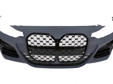 Front Bumper suitable for BMW 4 Series F32 F33 F36 (2013-2017) Coupe Convertible Gran Coupe M4 Design Black Grille