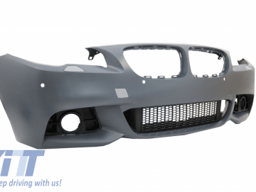 Front Bumper suitable for BMW 5 Series F10 F11 LCI (2014-2017) M-Technik Design Without Fog Lamps