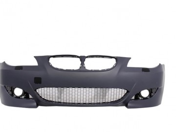 Front Bumper suitable for BMW 5 Series E60 (2003-2010) M5 Design with Central Grille Double Stripe Piano Black