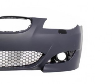 Front Bumper suitable for BMW 5 Series E60 (2003-2010) M5 Design with Central Grille Double Stripe Piano Black