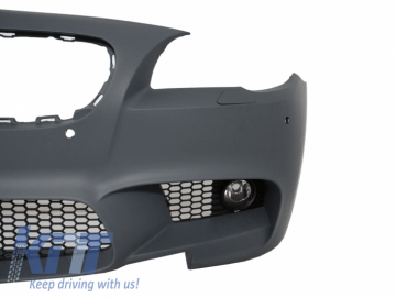 Front Bumper suitable for BMW F10 F11 5 Series (2011-up) With Extension Lip M-Performance Design