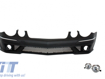 Front Bumper suitable for MERCEDES W211 E-Class (2006-2009) Assembly with Facelift Front Grille A-Design