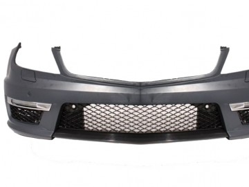 Front Bumper suitable for MERCEDES C-Class W204 (2012-up) C63 Facelift A-Design with Front Grille GT-R Panamericana Chrom