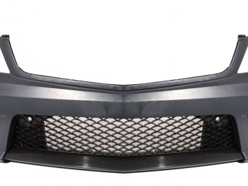 Front Bumper suitable for MERCEDES C-Class W204 (2012-up) C63 Facelift A-Design with Central Front Grille GT-R Panamericana Black