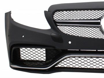 Front Bumper suitable for MERCEDES C-Class W205 S205 C205 A205 (2014-) Limousine T-Model Coupe Cabriolet C63 A-Design