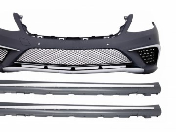 Front Bumper suitable for MERCEDES Benz W222 S-Class (2013-06.2017) S63 Design with Side Skirts