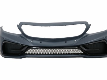 Front Bumper suitable for Mercedes C-Class W205 S205 A205 C205 (2014-2019) Limousine T-Model Coupe Cabriolet