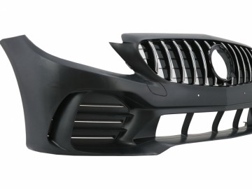 Front Bumper suitable for Mercedes C-Class W205 S205 C205 A205 (2014-up) Limousine T-Model Coupe Cabriolet GT Design