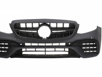 Front Bumper suitable for Mercedes E-Class W213 S213 C238 A238 (2016-up) E63 Design Black Edition