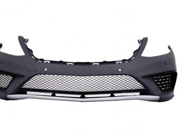 Front Bumper suitable for Mercedes Benz W222 S-Class (2013-06.2017) S63 Design with Central Grille Chrom