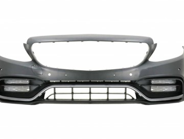 Front Bumper suitable for Mercedes C-Class W205 S205 A205 C205 Limousine T-Model Coupe Cabriolet (2014-up) Facelift Design