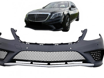 Front Bumper suitable for Mercedes S-Class W222 (2013-06.2017) S63 Design