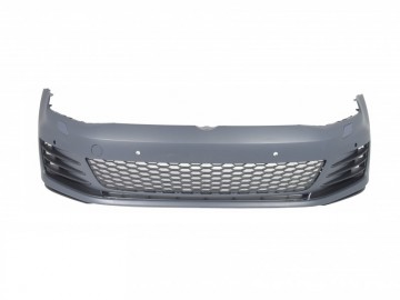 Front Bumper suitable for VW Golf VII 7 5G (2013-2017) with LED Headlights G7.5 GTI Look with Sequential Dynamic Turning Lights RHD