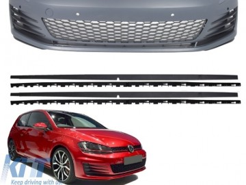 Front Bumper suitable for VW Golf VII Golf 7 2013-up GTI Look with Side Skirts 