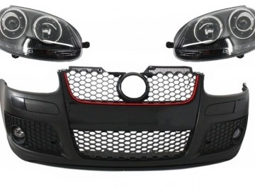 Front Bumper suitable for VW Golf V 5 MK5 (2003-2007) GTI Design with Xenon Look Headlights