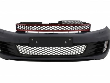 Front Bumper suitable for VW Golf VI 6 (2008-2013) GTI Look without PDC