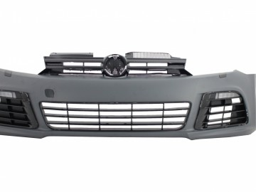 Front Bumper suitable for VW Golf 6 VI (2008-2013) with LED Headlights Flowing Dynamic Sequential Turning Lights R20 Look