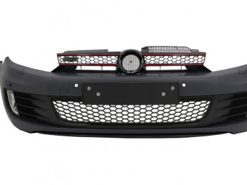 Front Bumper suitable for VW Golf 6 (2008-2013) Look with Osram LED Headlights Xenon Upgrade Red GTI Dynamic Sequential Turning Lights