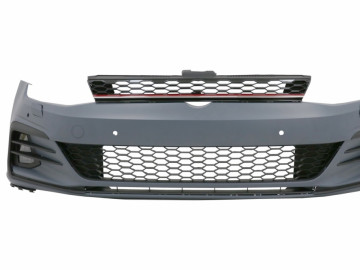 Front Bumper suitable for VW Golf VII 7 (2013-2017) with LED Headlights Sequential Dynamic Turning Lights 7.5 GTI Design