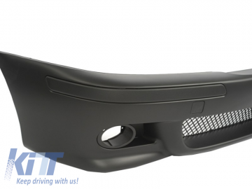 Front Bumper with Central Grilles Black and Fog Lights suitable for BMW E39 5 Series 1995-2003 M5 Design