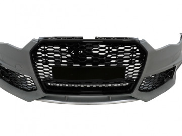 Front Bumper with Central Grille suitable for Audi A6 C7 4G Facelift (2015-2018) RS6 Design