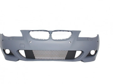 Front Bumper with Central Kidney Grilles suitable for BMW 5 Series E60 E61 (2007-2010) M-Technik Design Without Fog lights