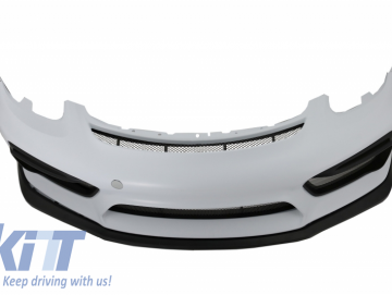 Front Bumper with DRL LED suitable for Porsche Cayman 981C & Boxster 981 (2012-2016) GT4 Design