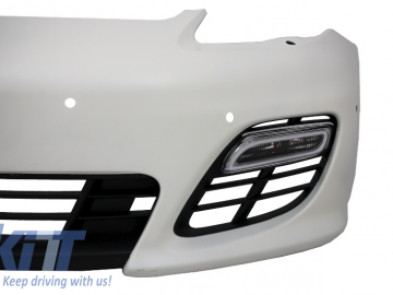Front Bumper with Exhaust Muffler Tips suitable for PORSCHE 970 Panamera (2010-2013) Turbo/GTS Design