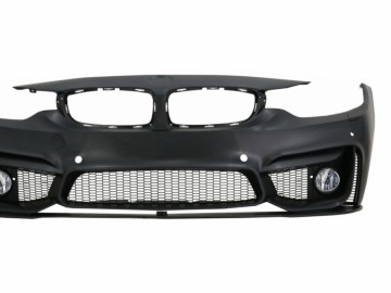 Front Bumper with Fog Light Projectors suitable for BMW 4 Series F32 Coupe F33 Convertible F36 Gran Coupe (2013-2017) M4 Design