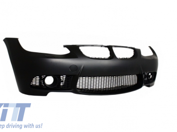 Front Bumper with Fog Lights Projectors and Side Skirts suitable for BMW 3 Series E92/E93 (2006-2009) M3 Look