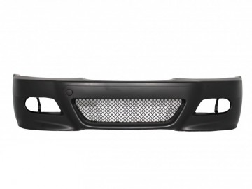 Front Bumper with Fog Lights Smoke suitable for BMW 3 Series Coupe Cabrio Sedan Estate E46 (1998-2004) M3 Design