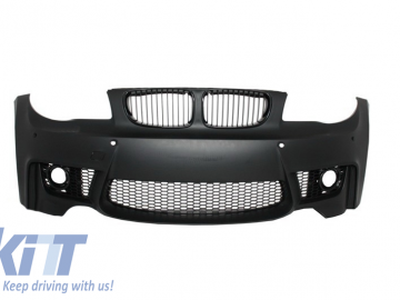 Front Bumper with Fog Lights and Side Skirts suitable for BMW 1 Series E87 (2004-2012) 1M Design